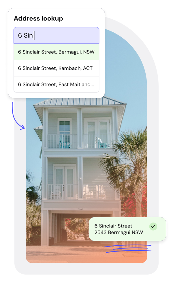 Real Time Address Lookup