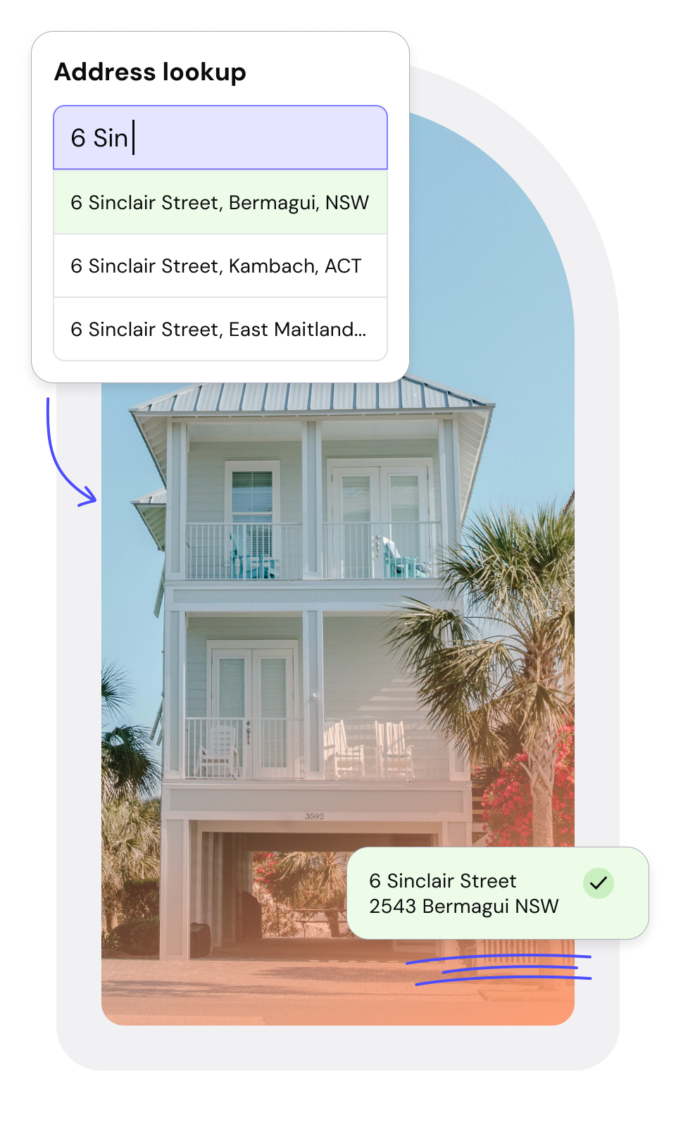 Real Time Address Lookup