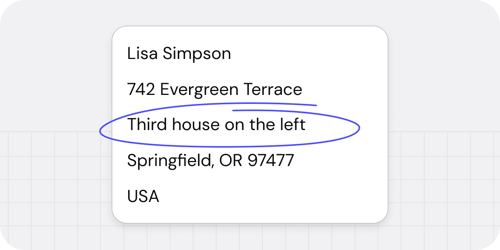 An example of address line 2.