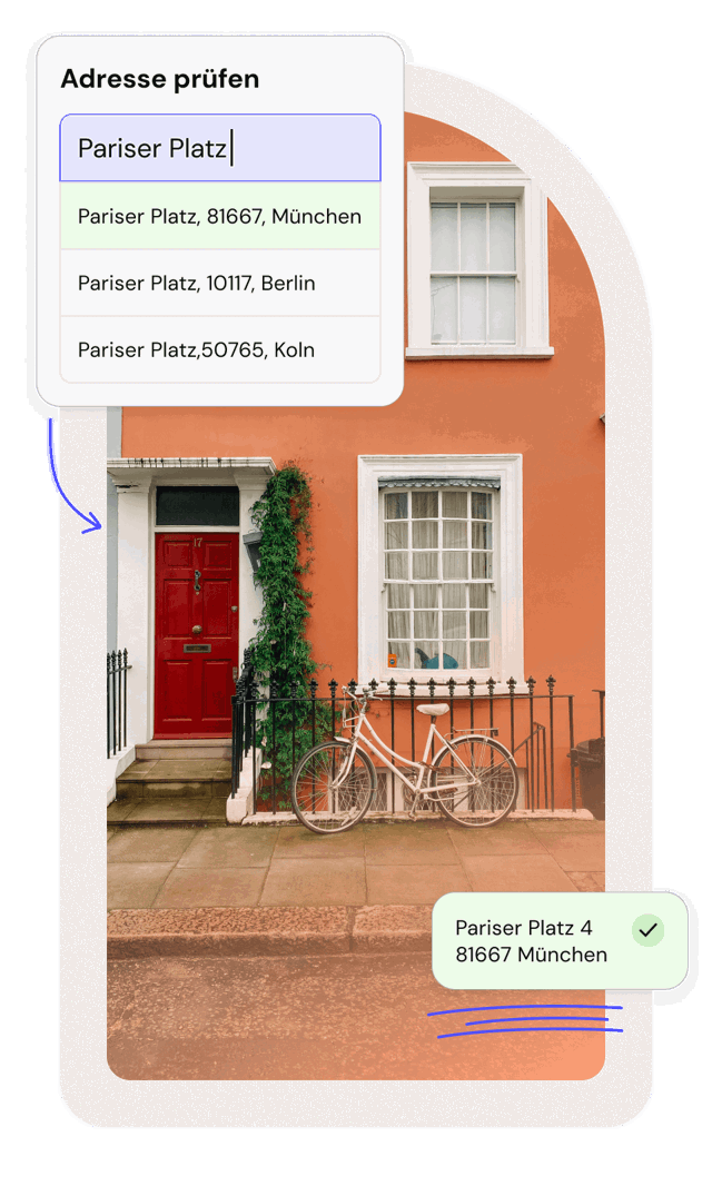DE Real Time Address Lookup