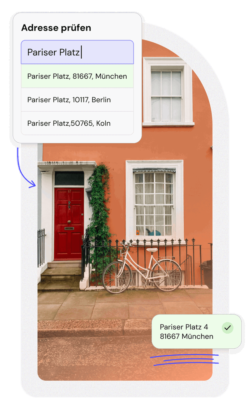 DE Real Time Address Lookup